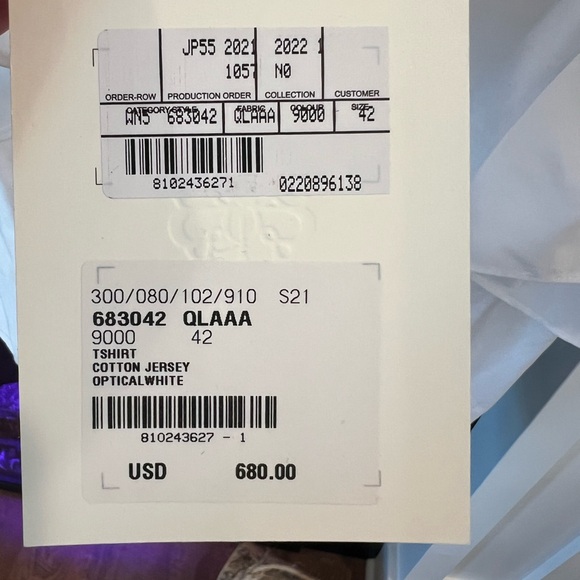 Alexander McQueen asymmetrical cotton blouse size 42 - Picture 6 of 6